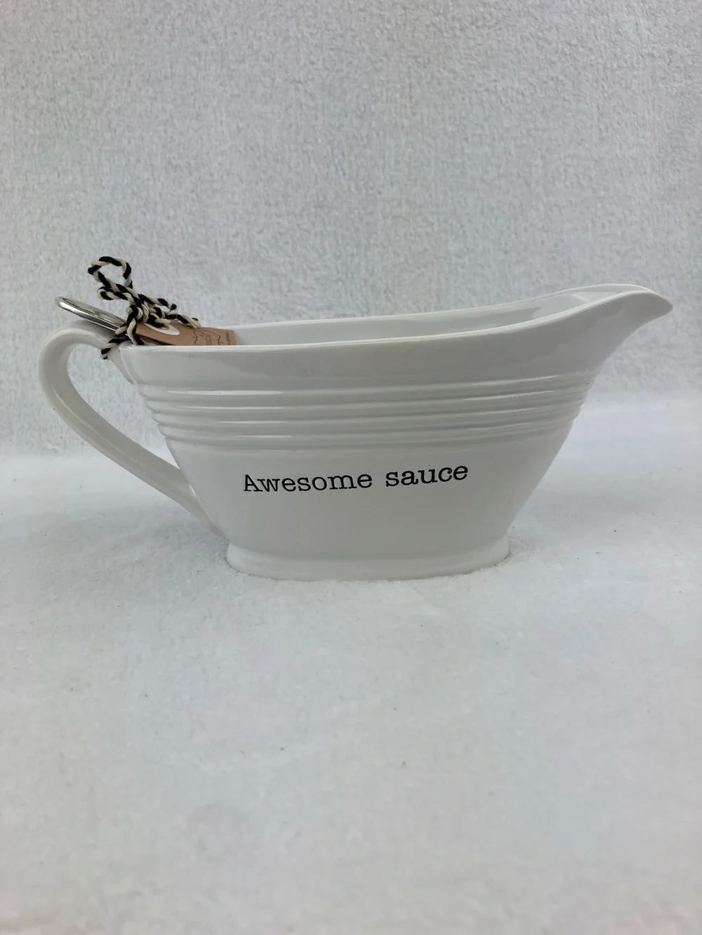 Mud Pie Circa Awesome Sauce Set NWT Gravy/Condiment Boat